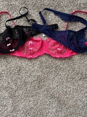 Bundle of 3 Adore Me Bras 34B